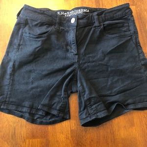 AE black super stretch midi short sz 12